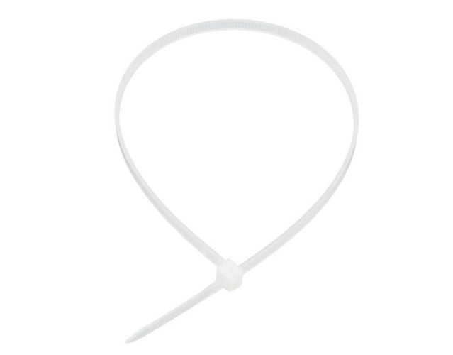 Хомуты пластиковые 300х3,6мм 100шт., белые Сибртех 45531