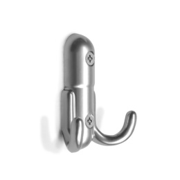 Крючок-вешалка № 8  2-х рожковый хром эффект 535