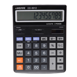Калькулятор Devente DD-9912 12 разрядов, 154х203х25мм, черный 4031334
