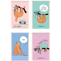 Блокнот А6  40 листов BG Lazy Party, гребень Б6гр40 8817