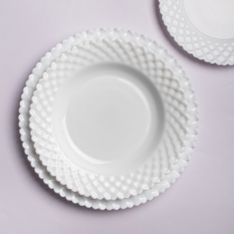 Набор столовый стеклокерамический 19 предметов белый, в п/у Pars Opal PO-19SD-P