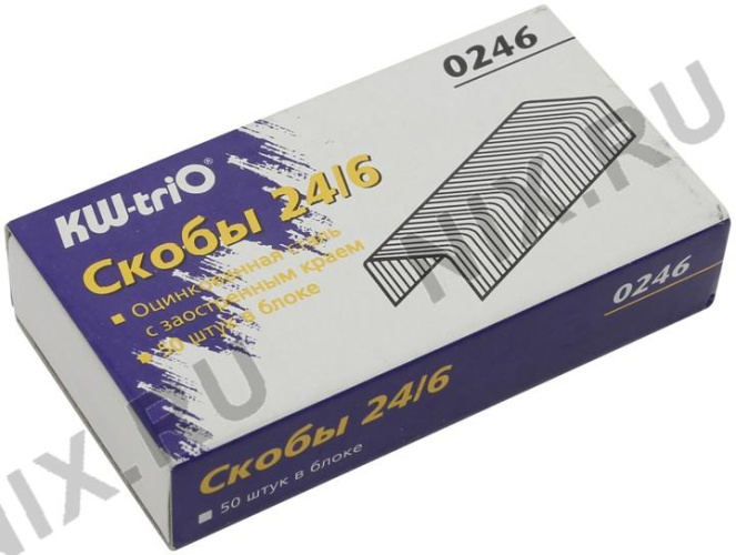 Скобы для степлера №24 KW-trio 1000шт. -0246