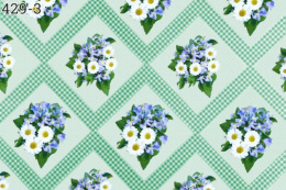 Клеенка столовая на тканевой основе ТВ 1,30х25м зеленый Колорит 429/3