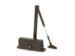 Доводчик дверной ФЗ 40-60 со складным рычагом, от 40 до 60кг, от -35 до +45°С коричневый Фабрика замков 40102 