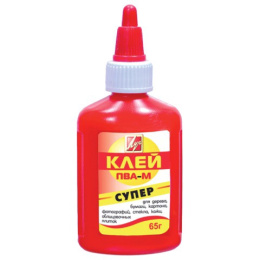 Клей ПВА   65г ПВА-М Луч, красный флакон 20С 1332-08