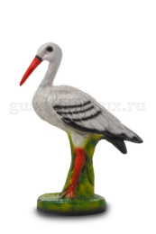 Фигурка садовая гипсовая Аист малый 28х39см ГусьДекорЛюкс 11С01