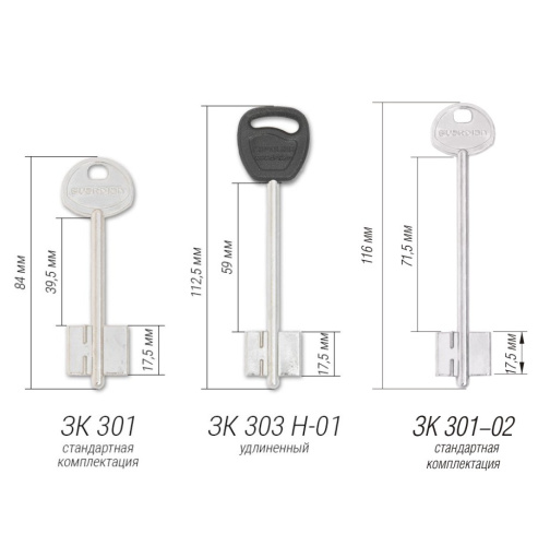 Замок врезной Гардиан-3001-4 Гардиан 1443