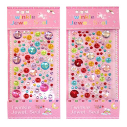 Наклейки Стразы Горошек 9х15см Р22072-9 ТКН1008-1