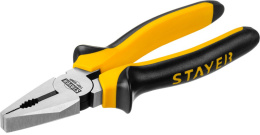 Плоскогубцы 180мм обрезиненные (двухкомпонентные) ручки, комбинированные TopGrip Stayer 2205-1-18