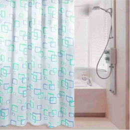 Штора для ванной ПВХ 180х180см, кольца, дизайн микс Радужный Дом РД64368