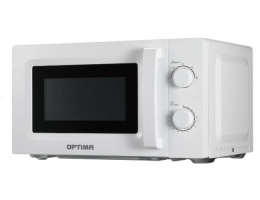 Микроволновая печь 20л 700Вт, механическое управление, белый Optima MO-2023W 2000325