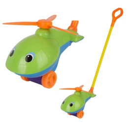 Игрушка-каталка с ручкой пластиковая Вертолет Совтехстром У499/16280