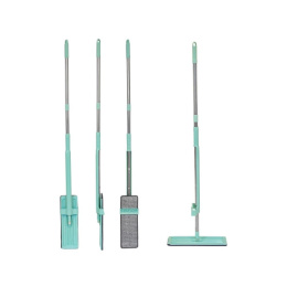 Швабра для пола плоская с насадкой из микрофибры Радужный Дом РД11341