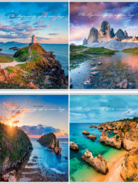 Тетрадь  96 листов перевертыш Чарующие виды 96-8798