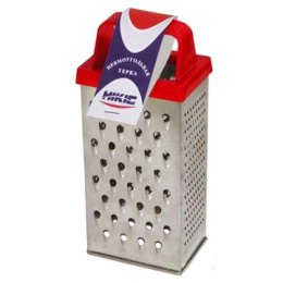 Терка 4 грани h-20см жестяная, пластиковая ручка, в картон. упаковке Никис Т-3у