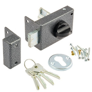 Замок накладной Омега ЗН-1, серебро Омега 25491