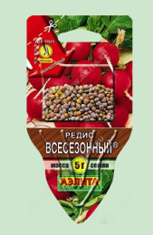 Редис Всесезонный 5г цветной пакет серия Сеялка плюс Аэлита