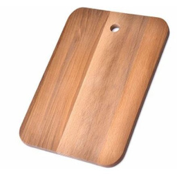 Доска разделочная деревянная бук 365х200х15мм №3, с отверстием Мирхозторг 71018