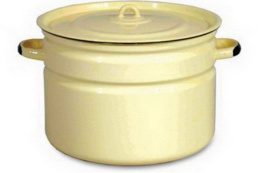 Бак эмалированный 24л с металл. крышкой без декора, в ассортименте СтальЭмаль 2с29