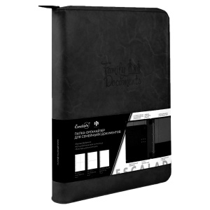 Папка деловая Линкольн, кожзам, черный 52908/5