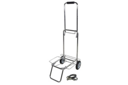 Тележка багажная BX-55ZD-2 металлические колеса, серебристый металлик, до 55кг Рыжий кот 093533