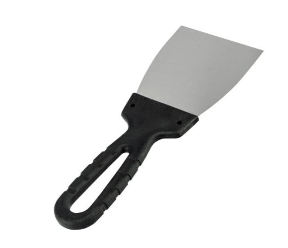 Шпатель нержавеющий  80мм пластиковая ручка Sparta 85134