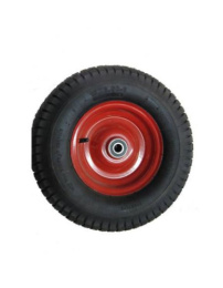 Колесо для тачки строительной 2-колесной пневматическое 410мм с подшипником, 6,50х8, внутренний d-20мм, Скорпион