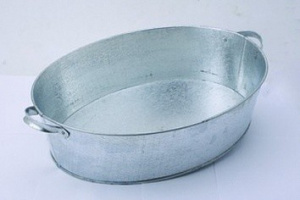 Таз оцинкованный овальный 27л Меткомтрейдинг