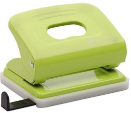 Дырокол  20 листов Lamark Metallic, с линейкой, светло-зеленый 128/51106