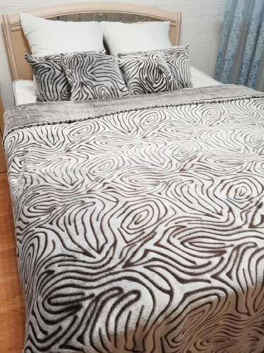 Плед 200х220см фланель двухсторонний 8 ДомВелл 