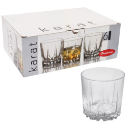 Набор стаканов стеклянных Karat 6шт. 300мл низкие, в п/у Pasabahce Бор 52885