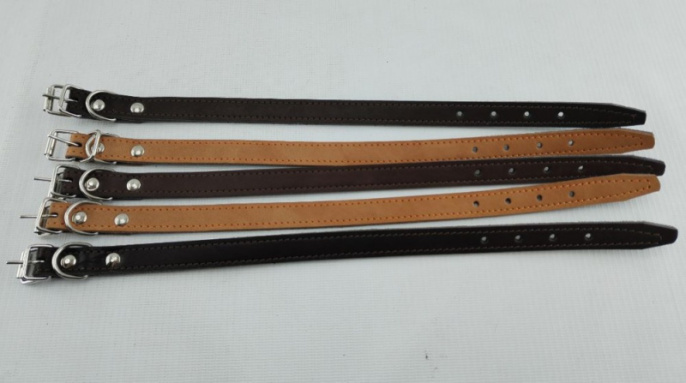 Ошейник для собак №5  1,5х35см кожа, спилок