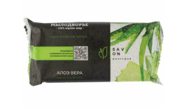 Мыло туалетное Мылодворье 90г алоэ вера, ординарное, в цветной упаковке Московский мыловаренный комбинат