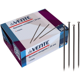 Булавки 24мм 50шт. Devente, гвоздики, в к/к 4130700