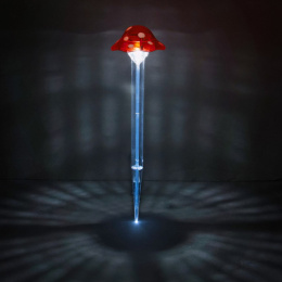 Фонарь садовый пластиковый 33см, на солнечной батарее, Грибочек 9х9см Park 109251