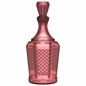 Графин - штоф стеклянный  500мл Кардинал Лилак Декостек 1162-Н5