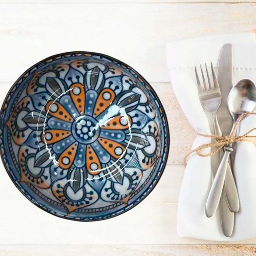 Соусник керамический 100мм с узором Радужный Дом РД22918