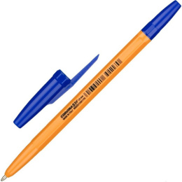 Ручка шариковая Corvina, синяя, желтый корпус 40163/02G. -40162/02g