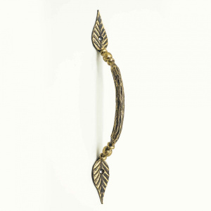 Ручка-скоба Дуга Лист, золото 41818