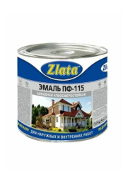 Эмаль ПФ-115 ГОСТ желтая  1,8кг Zlata