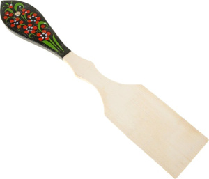Лопатка деревянная 31см с художественной росписью Мирхозторг 6900