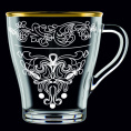 Кружка стеклянная 250мл Грация Буржон Декостек 1649-ГЗ4