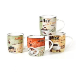 Кружка фарфоровая 340мл Бодрый день, в ассортименте КерамСтрой BR06/2781J