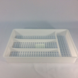 Лоток для столовых приборов пластиковый (сетка), цвет в ассортименте БЗПИ 321019