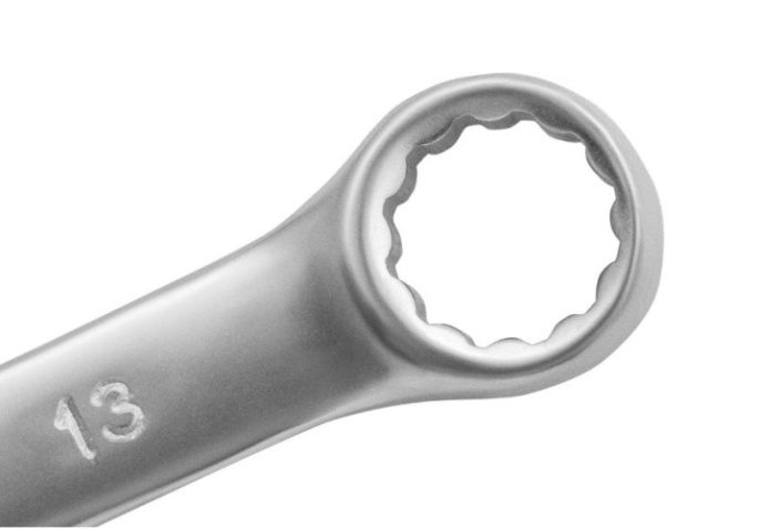 Ключ комбинированный 13х13мм матовый хром Matrix 15109