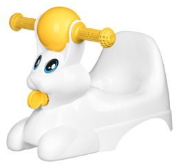 Горшок детский пластиковый без крышки Зайчик Lapsi 42х29х31см, белый Homver 221500429/01