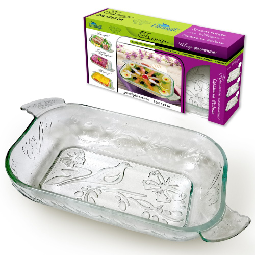 Шубница стеклянная 300х160х50мм Голубь, в п/у Larange 103-402