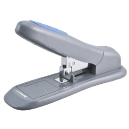 Степлер №23 100 листов Devente, серый с синими вставками, в к/к 4142369