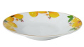 Тарелка фарфоровая глубокая 200мм/250мл Лимоны Фокус ст8-19558