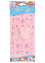 Материалы для творчества. Декоративные украшения. Цветочки и пушистик 2 С3764-02